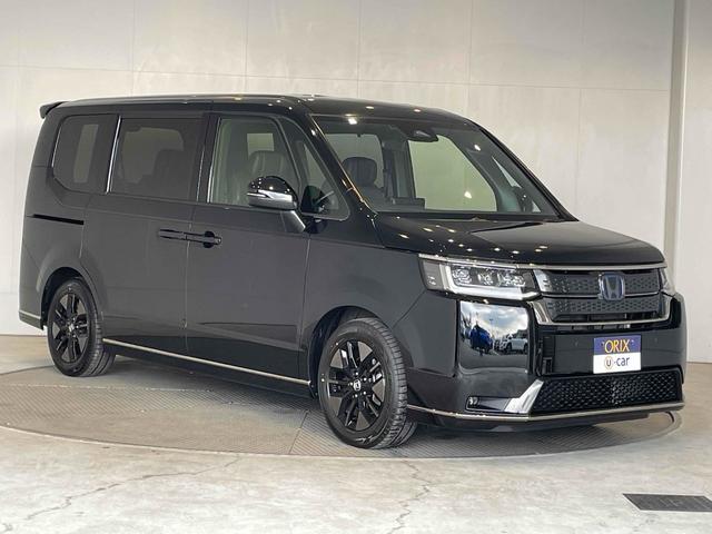 ステップワゴン e:HEVスパーダ CMBS レーンキープ BSI Pセンサー ACC 両側パワスラ LEDヘッド フォグ 純正16アルミ デュアルAAC シートヒーター Pバックドア 純正ナビ フルセグTV BT バックカメラ(28枚目)