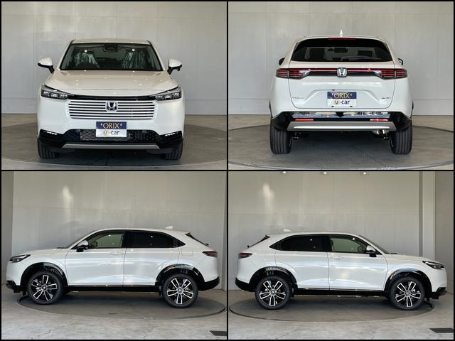 ヴェゼル ｅ：ＨＥＶ　Ｚ　登録済未使用車　純正ナビ　フルセグＴＶ　ＢＴ　バックカメラ　ＣＭＢＳ　レーンキープ　ＢＳＭ　Ｐセンサー　ＡＣＣ　Ｐバックドア　ＬＥＤヘッド　純正１８アルミ　スマートキー　デュアルＡＡＣ　ＬＥＤヘッド（6枚目）