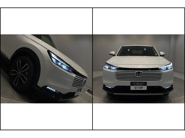 ヴェゼル ｅ：ＨＥＶ　Ｚ　登録済未使用車　純正ナビ　フルセグＴＶ　ＢＴ　バックカメラ　ＣＭＢＳ　レーンキープ　ＢＳＭ　Ｐセンサー　ＡＣＣ　Ｐバックドア　ＬＥＤヘッド　純正１８アルミ　スマートキー　デュアルＡＡＣ　ＬＥＤヘッド（20枚目）