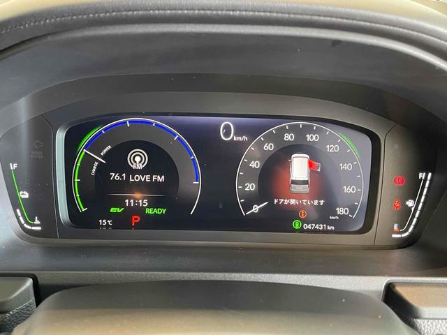 ステップワゴン e:HEVスパーダ CMBS レーンキープ BSI Pセンサー ACC 両側パワスラ LEDヘッド フォグ 純正16アルミ デュアルAAC シートヒーター Pバックドア 純正ナビ フルセグTV BT バックカメラ(9枚目)