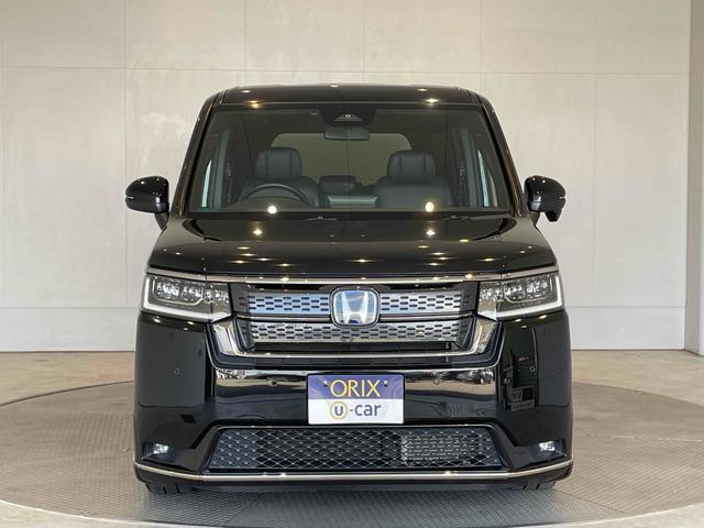 ステップワゴン e:HEVスパーダ CMBS レーンキープ BSI Pセンサー ACC 両側パワスラ LEDヘッド フォグ 純正16アルミ デュアルAAC シートヒーター Pバックドア 純正ナビ フルセグTV BT バックカメラ(25枚目)