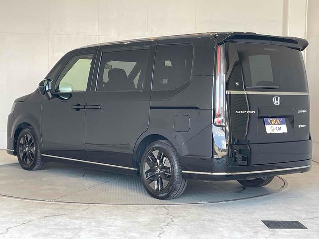 ステップワゴン e:HEVスパーダ CMBS レーンキープ BSI Pセンサー ACC 両側パワスラ LEDヘッド フォグ 純正16アルミ デュアルAAC シートヒーター Pバックドア 純正ナビ フルセグTV BT バックカメラ(28枚目)