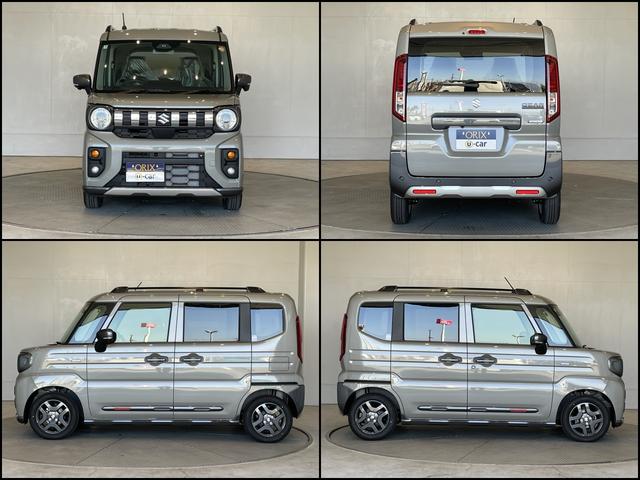 スペーシアギア ハイブリッドＸＺ　登録済未使用車　全方位モニター　純正ナビ　フルセグＴＶ　ＢＴ　ＤＳＢＳＩＩ　ＡＣＣ　Ｐセンサー　両側パワスラ　ＬＥＤヘッド　フォグ　ＨＵＤ　純正１４アルミ　ＡＡＣ　シートヒーター　ステアリングヒーター（6枚目）