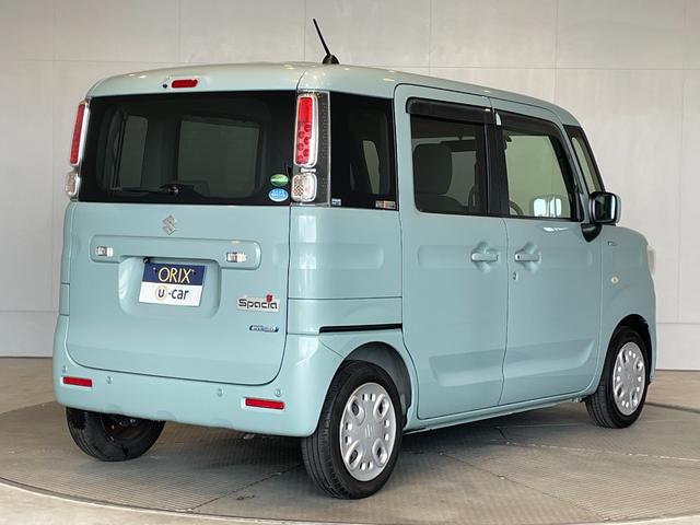 スペーシア ハイブリッドＸ　ＥＴＣ　バックカメラ　両側電動スライドドア　ナビ　クリアランスソナー　レーンアシスト　衝突被害軽減システム　オートライト　スマートキー　アイドリングストップ　電動格納ミラー　シートヒーター（2枚目）