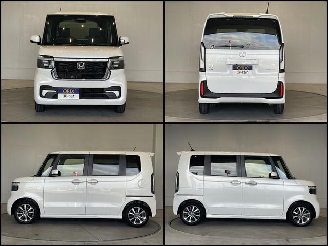 Ｎ－ＢＯＸカスタム ベースグレード　ＣＭＢＳ　レーンキープ　ＡＣＣ　Ｐセンサー　左側パワスラ　ＬＥＤヘッド　スマートキー　Ｐスタート　ＡＡＣ　シートヒーター　純正１４アルミ　純正ナビ　フルセグＴＶ　ＢＴ　バックカメラ　ＥＴＣ（4枚目）