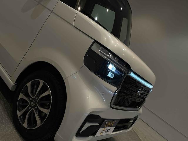 Ｎ－ＢＯＸカスタム ベースグレード　ＣＭＢＳ　レーンキープ　ＡＣＣ　Ｐセンサー　左側パワスラ　ＬＥＤヘッド　スマートキー　Ｐスタート　ＡＡＣ　シートヒーター　純正１４アルミ　純正ナビ　フルセグＴＶ　ＢＴ　バックカメラ　ＥＴＣ（26枚目）