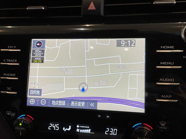 カムリ Ｇ　ＰＣＳ　ＬＤＡ　クリソナ　Ｒクルコン　ＬＥＤヘッド　フォグ　純正１７アルミ　スマートキー　Ｐスタート　デュアルＡＡＣ　運転席パワーシート　電格ミラー　ステリモ　純正ナビ　ＢＴ　バックカメラ　ＥＴＣ（11枚目）