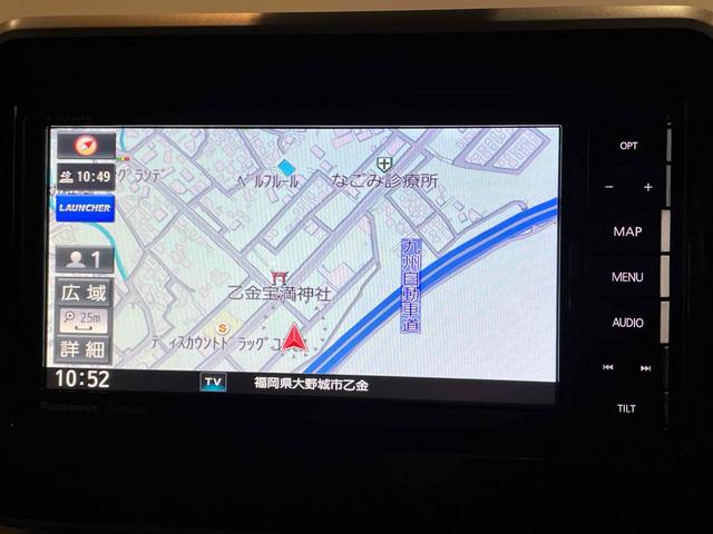 スペーシア ハイブリッドＸ　ＤＣＢＳ　レーンキープ　Ｐセンサー　両側パワスラ　Ｉストップ　スマートキー　Ｐスタート　ＡＡＣ　運転席シートヒーター　オートライト　電格ミラー　セキュリティ　社外ナビ　フルセグＴＶ　ＢＴ　ＣＤ　ＤＶＤ（11枚目）