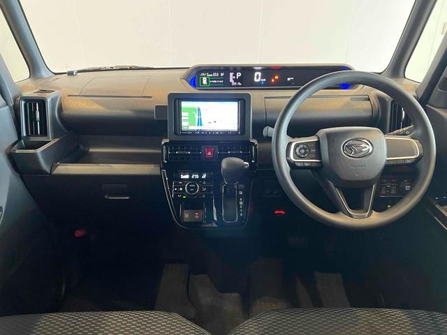 タント カスタムＸ　衝突軽減　Ｐセンサー　両側パワスラ　ＬＥＤヘッド　フォグ　Ｉストップ　スマートキー　Ｐスタート　ＡＡＣ　シートヒーター　純正１４アルミ　電格ミラー　社外ナビ　フルセグＴＶ　ＢＴ　バックカメラ　ＥＴＣ（3枚目）