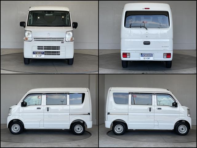 エブリイ PAリミテッド DCBS レーンキープ Pセンサー 前席PW キーレス エアコン 横滑り防止 両側スライドドア PVガラス セキュリティ オートライト 純正ラジオ バックカメラ ETC(7枚目)