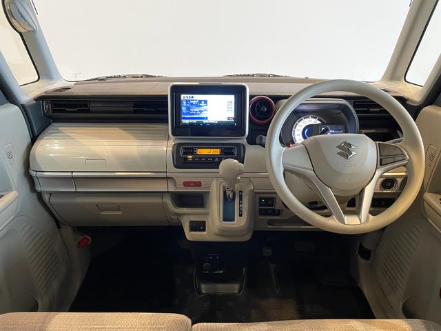 スペーシア ハイブリッドX 衝突軽減ブレーキ スマキー 両側パワスラ Aライト 車線逸脱 Pセンサー 横滑り防止 AAC 運転席シートヒーター サーキュレーター ロールサンシェード 社外ナビ フルセグ BT DVD ETC(3枚目)