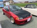 シビッククーペ ベースグレード 車高調 社外16インチアルミホイール USバンパー テールランプUS サイドモールUS 中古車画像_4