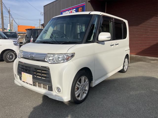 タント カスタムＲＳ　インタークーラーターボ車　左側パワースライドドア　ＭＯＭＯステアリング　ミラーウィンカー　フォグランプ　スマートキー　プッシュスタートボタン（2枚目）