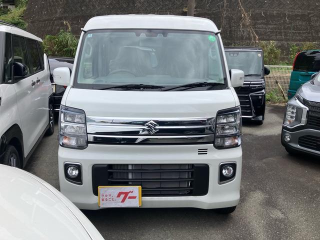 エブリイワゴン PZターボ ハイルーフ デュアルカメラブレーキサポート 届け出済未使用車 左側パワースライド オートAC フォグランプ 純正アルミホイール(3枚目)