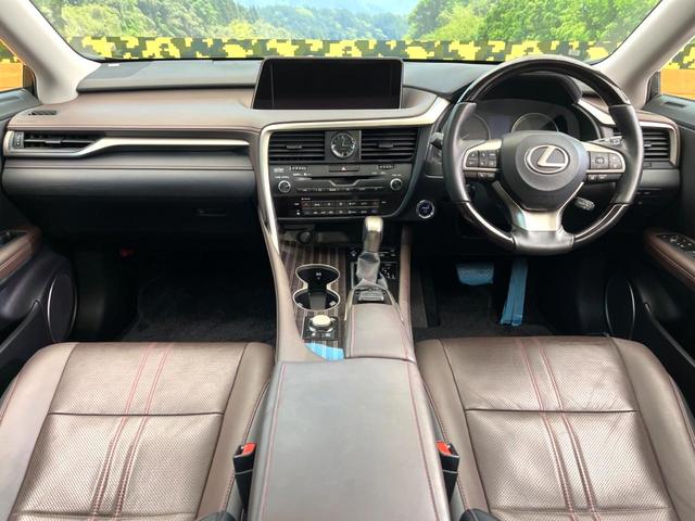 ＲＸ ＲＸ４５０ｈ　バージョンＬ　禁煙車　１２．３型メーカーナビ　衝突軽減　全周囲カメラ　大型サンルーフ　角型ＬＥＤ３眼　パワーバックドア　純正２０インチアルミ　オートマチックハイビーム　１００Ｖ電源　電動パーキングブレーキ　ＥＴＣ（2枚目）