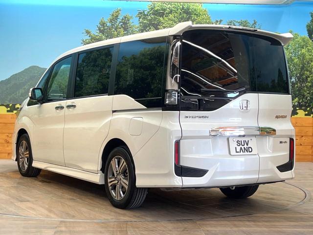 ステップワゴンスパーダ e:HEVスパーダ G・EX ホンダセンシング 両側電動ドア 後席モニター 全周囲カメラ 衝突被害軽減システム レーダークルーズ 禁煙車 ハーフレザーシート スマートキー LEDヘッド ETC2.0 車線逸脱警報 オートライト デュアルエアコン(26枚目)