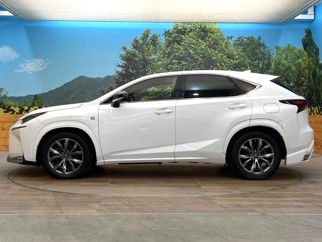 NX NX200t Fスポーツ 禁煙車 メーカー純正ナビ サンルーフ 純正フルエアロ 全周囲カメラ プリクラッシュセーフティ レーダークルーズ 黒革シート ブラインドスポットモニター 三眼LEDヘッド 純正18インチアルミ(24枚目)