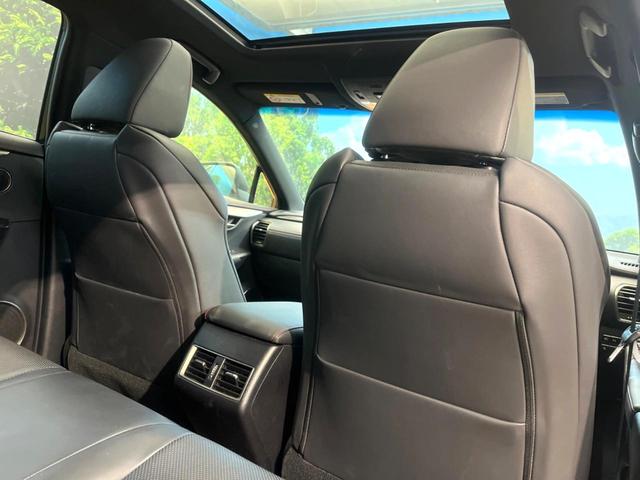 NX NX200t Fスポーツ 禁煙車 メーカー純正ナビ サンルーフ 純正フルエアロ 全周囲カメラ プリクラッシュセーフティ レーダークルーズ 黒革シート ブラインドスポットモニター 三眼LEDヘッド 純正18インチアルミ(70枚目)