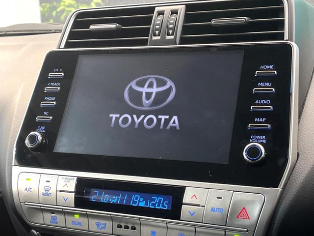 ランドクルーザープラド ＴＸ　Ｌパッケージ　マットブラックエディション　禁煙車　４ＷＤ　９インチメーカー純正ナビ　全周囲カメラ　７人乗り　セーフティセンス　レーダークルーズ　革シート　ＬＥＤヘッド＆フォグ　純正１８インチアルミ　シートベンチレーション　オートハイビーム（3枚目）