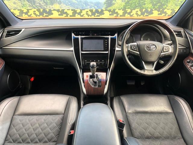 ハリアー プレミアム　純正ナビ　バックカメラ　衝突被害軽減システム　電動リアゲート　レザーシート　パワーシート　ＬＥＤヘッド　ビルトインＥＴＣ　クルコン　純正１８インチアルミ　オートハイビーム　車線逸脱警報（2枚目）