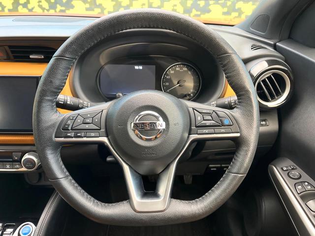 キックス Ｘ　ツートーンインテリアエディション　純正ＳＤナビ　禁煙車　全周囲カメラ　衝突被害軽減システム　レーダークルーズ　レザーシート　ドラレコ　コーナーセンサー　スマートキー　ＬＥＤヘッド　ビルトインＥＴＣ　純正１７インチアルミ　車線逸脱警報（11枚目）