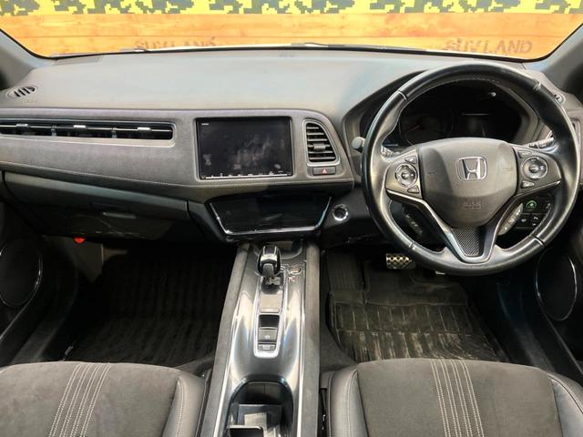 ヴェゼル ハイブリッドＲＳ・ホンダセンシング　禁煙車　純正７インチナビ　バックカメラ　ホンダセンシング　ハーフレザーシート　ドラレコ　スマートキー　ＬＥＤヘッド　ビルトインＥＴＣ　純正１８インチアルミ　車線逸脱警報　オートライト（2枚目）