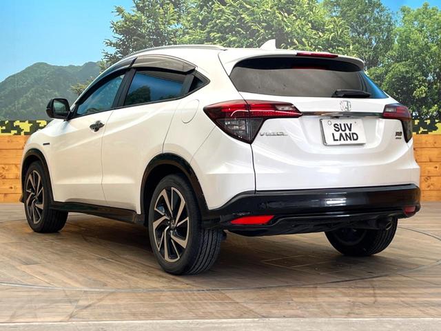 ヴェゼル ハイブリッドＲＳ・ホンダセンシング　禁煙車　純正７インチナビ　バックカメラ　ホンダセンシング　ハーフレザーシート　ドラレコ　スマートキー　ＬＥＤヘッド　ビルトインＥＴＣ　純正１８インチアルミ　車線逸脱警報　オートライト（27枚目）