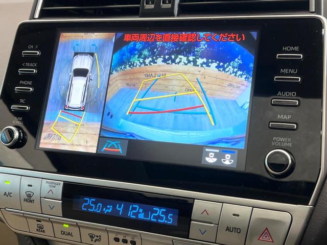 ランドクルーザープラド ＴＸ　Ｌパッケージ　マットブラックエディション　禁煙車　９インチメーカーナビ　４ＷＤ　ターボ　ディーゼル　サンルーフ　全周囲カメラ　衝突被害軽減システム　レーダークルーズ　レザーシート　前席シートエアコン　コーナーセンサー　ＬＥＤヘッド（5枚目）