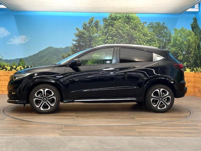 ヴェゼル ハイブリッドZ・ホンダセンシング 禁煙車 8インチ純正SDナビ バックカメラ ホンダセンシング ハーフレザーシート ドラレコ スマートキー LEDヘッド ルーフレール ビルトインETC 純正17インチアルミ オートハイビーム(22枚目)