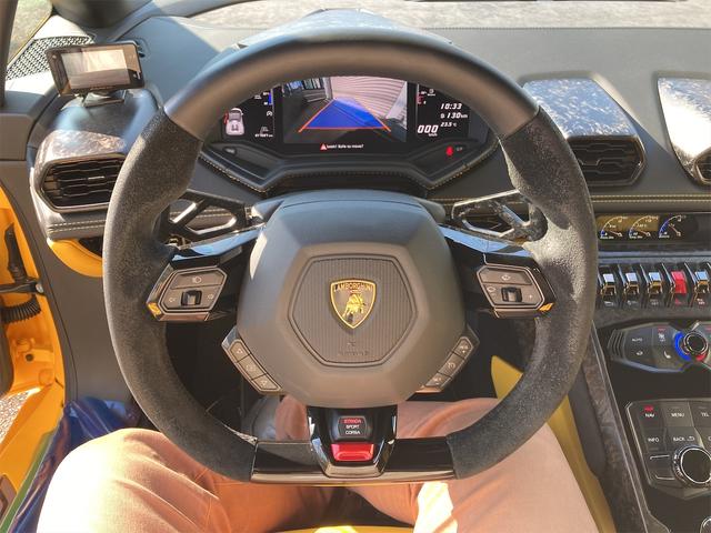 ウラカン ＬＰ６１０－４スパイダー　純正マットイエロー　純正ボディーキット　センターロックホイル　インテリアカーボン　マグネライドサスペンション　イエローキャリパー　ダイナミックステアリング　パワークラフトマフラーＦリフター（2枚目）