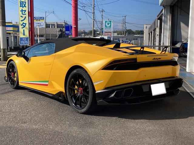 ウラカン ＬＰ６１０－４スパイダー　純正マットイエロー　純正ボディーキット　センターロックホイル　インテリアカーボン　マグネライドサスペンション　イエローキャリパー　ダイナミックステアリング　パワークラフトマフラーＦリフター（38枚目）