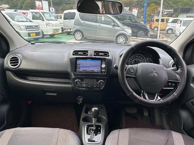 ミラージュ 　ＥＴＣ　ナビ　ＴＶ　衝突被害軽減システム　オートライト　ＨＩＤ　スマートキー　アイドリングストップ　電動格納ミラー　ＣＶＴ　盗難防止システム　衝突安全ボディ　ＡＢＳ　ＥＳＣ　ＣＤ　ＵＳＢ（2枚目）