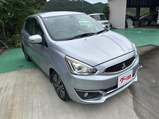 ミラージュ 　ＥＴＣ　ナビ　ＴＶ　衝突被害軽減システム　オートライト　ＨＩＤ　スマートキー　アイドリングストップ　電動格納ミラー　ＣＶＴ　盗難防止システム　衝突安全ボディ　ＡＢＳ　ＥＳＣ　ＣＤ　ＵＳＢ（13枚目）