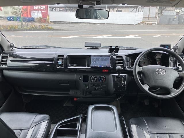 ハイエースワゴン ETC バックカメラ 10人乗り ナビ TV クリアランスソナー 電動スライドドア キーレスエントリー 電動格納ミラー 後席モニター AT CD DVD再生 100V電源 エアコン パワーステアリング(2枚目)