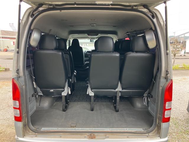 ハイエースワゴン ETC バックカメラ 10人乗り ナビ TV クリアランスソナー 電動スライドドア キーレスエントリー 電動格納ミラー 後席モニター AT CD DVD再生 100V電源 エアコン パワーステアリング(19枚目)