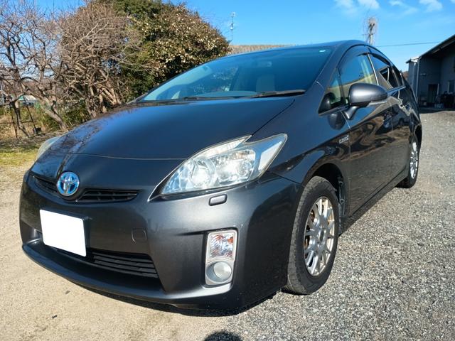 プリウス S LEDエディション 電動格納ミラー パワステ 社外15インチアルミホイール グレー オートマ ナビ(2枚目)