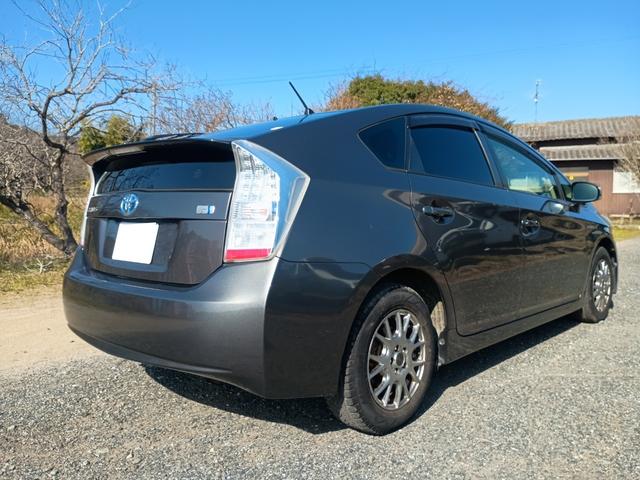 プリウス S LEDエディション 電動格納ミラー パワステ 社外15インチアルミホイール グレー オートマ ナビ(7枚目)