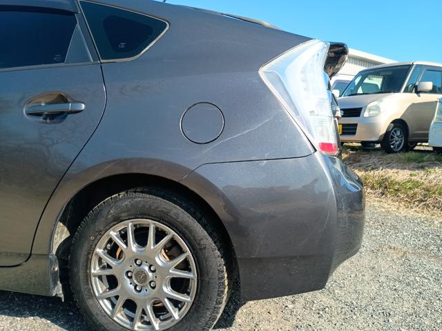 プリウス S LEDエディション 電動格納ミラー パワステ 社外15インチアルミホイール グレー オートマ ナビ(10枚目)