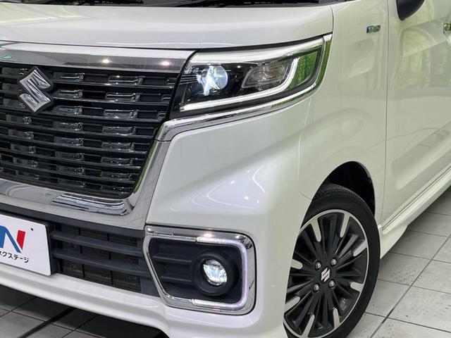 スペーシアカスタム ハイブリッドＸＳターボ　両側電動スライドドア　衝突軽減装置　禁煙車　ＳＤナビ　バックカメラ　ＥＴＣ　Ｂｌｕｅｔｏｏｔｈ　スマートキー　シートヒーター　ハーフレザーシート　ＬＥＤヘッドライト　ＬＥＤフォグランプ　クルコン（12枚目）
