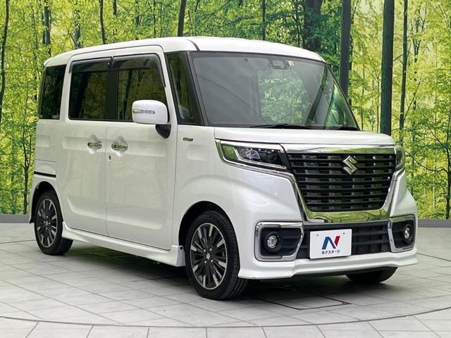 スペーシアカスタム ハイブリッドＸＳターボ　両側電動スライドドア　衝突軽減装置　禁煙車　ＳＤナビ　バックカメラ　ＥＴＣ　Ｂｌｕｅｔｏｏｔｈ　スマートキー　シートヒーター　ハーフレザーシート　ＬＥＤヘッドライト　ＬＥＤフォグランプ　クルコン（16枚目）