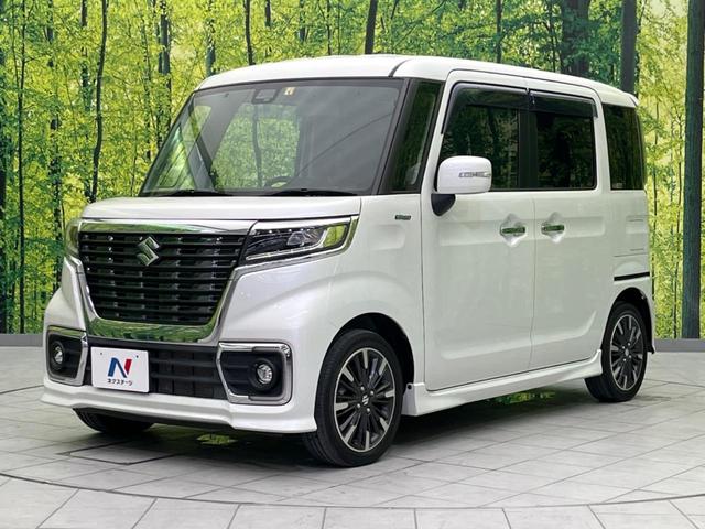 スペーシアカスタム ハイブリッドＸＳターボ　両側電動スライドドア　衝突軽減装置　禁煙車　ＳＤナビ　バックカメラ　ＥＴＣ　Ｂｌｕｅｔｏｏｔｈ　スマートキー　シートヒーター　ハーフレザーシート　ＬＥＤヘッドライト　ＬＥＤフォグランプ　クルコン（24枚目）