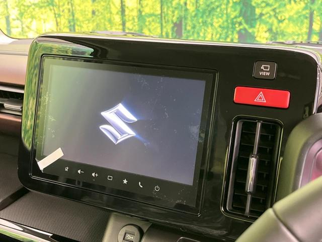 スペーシアカスタム ハイブリッドＸＳ　純正９型ナビ　届出済未使用車　両側電動ドア　全周囲カメラ　衝突被害軽減システム　レーダークルーズ　ハーフレザーシート　コーナーセンサー　スマートキー　ＬＥＤヘッド　オートハイビーム　車線逸脱警報（3枚目）