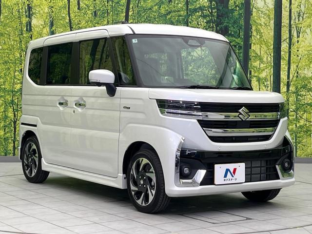 スペーシアカスタム ハイブリッドＸＳ　純正９型ナビ　届出済未使用車　両側電動ドア　全周囲カメラ　衝突被害軽減システム　レーダークルーズ　ハーフレザーシート　コーナーセンサー　スマートキー　ＬＥＤヘッド　オートハイビーム　車線逸脱警報（16枚目）