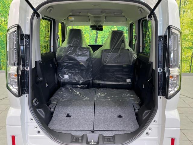 スペーシアカスタム ハイブリッドＸＳ　純正９型ナビ　届出済未使用車　両側電動ドア　全周囲カメラ　衝突被害軽減システム　レーダークルーズ　ハーフレザーシート　コーナーセンサー　スマートキー　ＬＥＤヘッド　オートハイビーム　車線逸脱警報（34枚目）