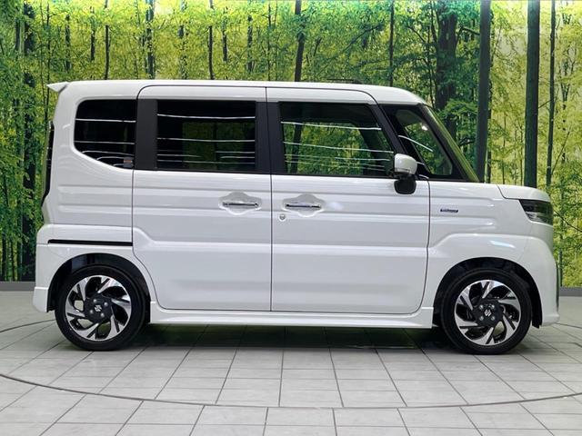 スペーシアカスタム ハイブリッドＸＳ　純正９型ナビ　届出済未使用車　両側電動ドア　全周囲カメラ　衝突被害軽減システム　レーダークルーズ　ハーフレザーシート　コーナーセンサー　スマートキー　ＬＥＤヘッド　オートハイビーム　車線逸脱警報（35枚目）