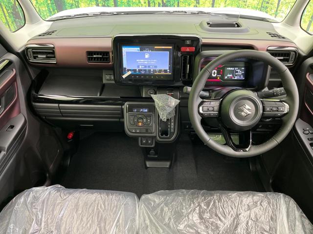 スペーシアカスタム ハイブリッドXS 純正9型ナビ 届出済未使用車 両側電動ドア 全周囲カメラ 衝突被害軽減システム レーダークルーズ ハーフレザーシート コーナーセンサー スマートキー LEDヘッド オートハイビーム 車線逸脱警報(2枚目)