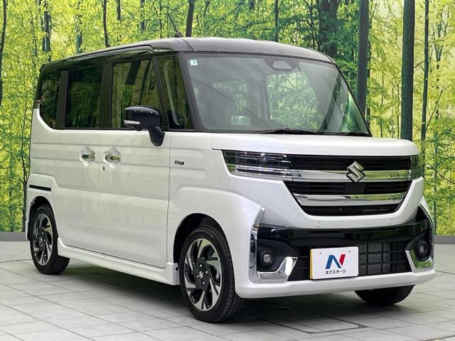 スペーシアカスタム ハイブリッドXS 純正9型ナビ 届出済未使用車 両側電動ドア 全周囲カメラ 衝突被害軽減システム レーダークルーズ ハーフレザーシート コーナーセンサー スマートキー LEDヘッド オートハイビーム 車線逸脱警報(16枚目)