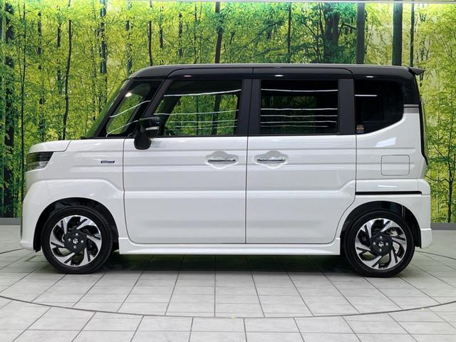 スペーシアカスタム ハイブリッドXS 純正9型ナビ 届出済未使用車 両側電動ドア 全周囲カメラ 衝突被害軽減システム レーダークルーズ ハーフレザーシート コーナーセンサー スマートキー LEDヘッド オートハイビーム 車線逸脱警報(26枚目)