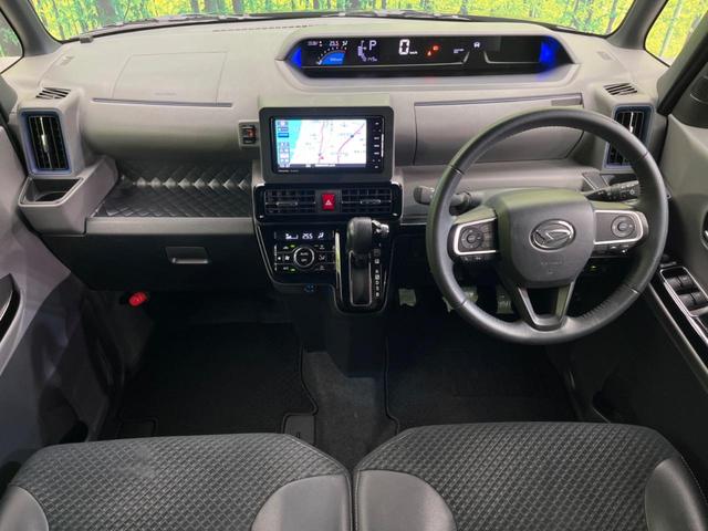 タント カスタムＲＳ　ターボ　後席モニタ　両側電動スライドドア　衝突軽減装置　禁煙車　レーダークルーズ　ＳＤナビ　バックカメラ　ＥＴＣ　Ｂｌｕｅｔｏｏｔｈ　フルセグ　ドライブレコーダー　スマートキー　シートヒーター（2枚目）