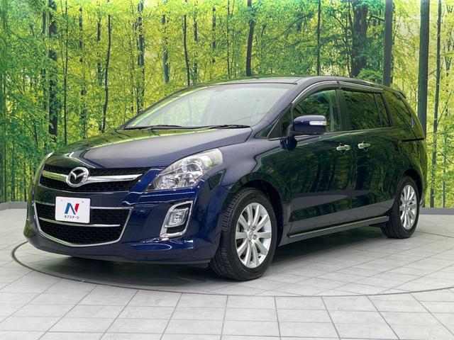 MPV 23S 両側電動スライドドア 禁煙車 純正ナビ ETC バックカメラ スマートキー HIDヘッドライト 革巻きステアリング ステアリングスイッチ オートエアコン 純正17インチアルミホイール オットマン(25枚目)